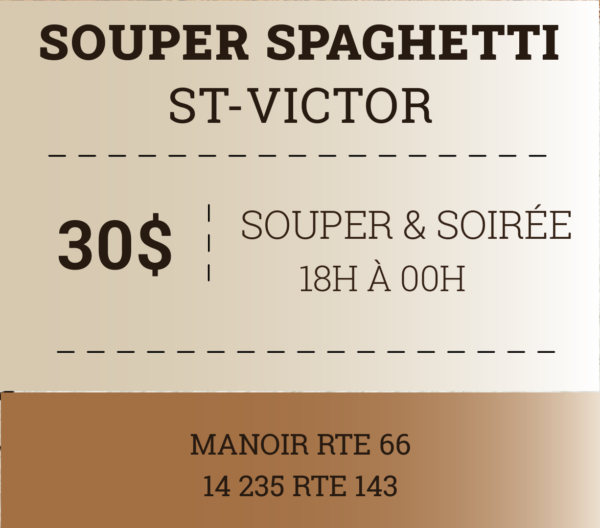 Souper Spaghetti St-Victor